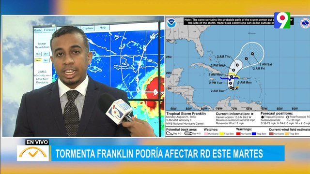 Tormenta Franklin podría afectar RD este Martes | El Despertador SIN