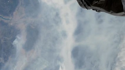 Canada wildfire smoke seen from space in ISS footage