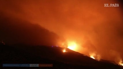 El fuego de Tenerife a las puertas del Observatorio Astronómico del Teide
