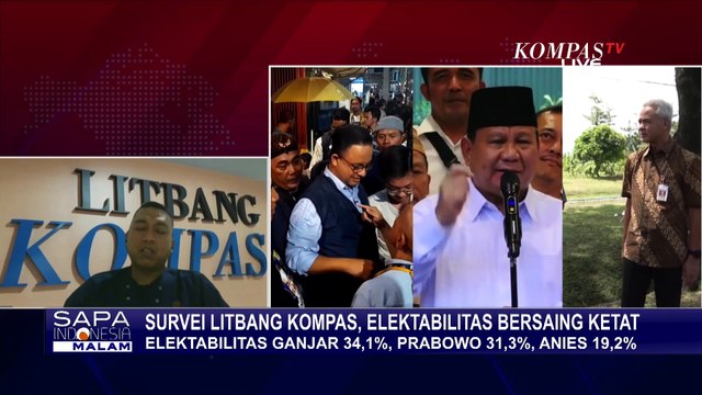Peneliti Litbang Kompas Ungkap Alasan Elektabilitas Capres Masih Dinamis