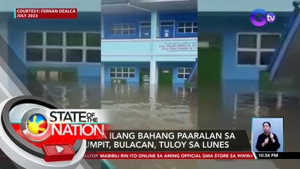 Klase sa ilang bahang paaralan sa Calumpit, Bulacan, tuloy sa Lunes | SONA