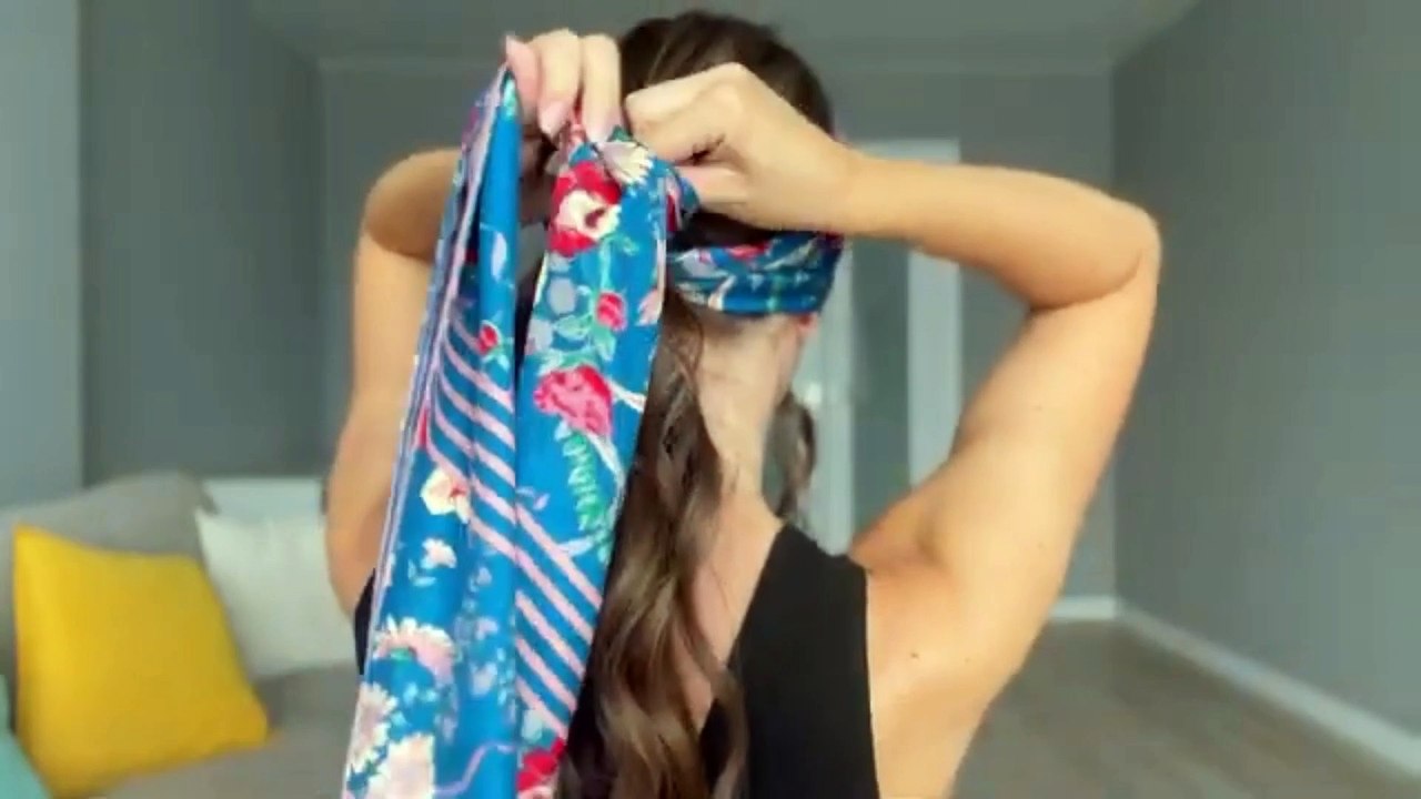 3 SCARF HAIRSTYLES TUTORIAL.SUMMER VIBE