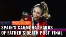 Spain’s World Cup hero Carmona learns of father’s death after final