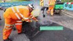 Bath and North East Somerset Council shows how they carry out road repairs with thermal system