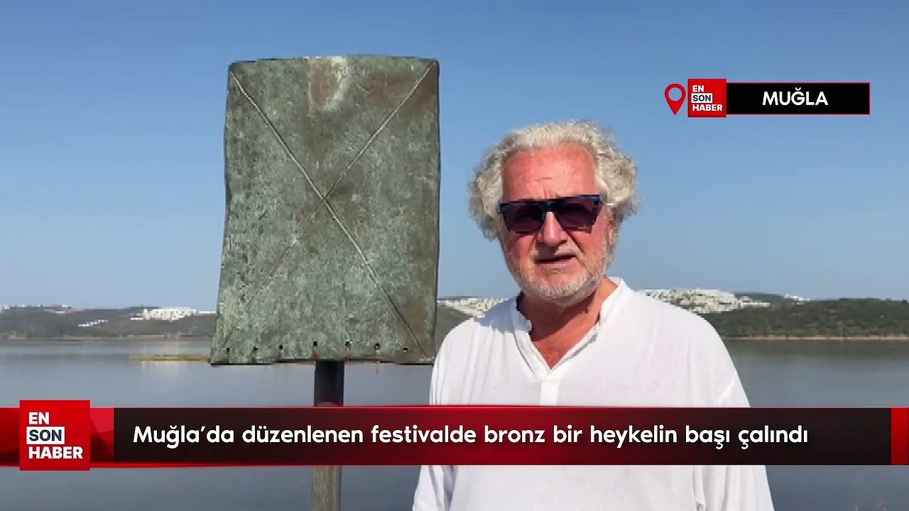 Muğla'da düzenlenen festivalde bronz bir heykelin başı çalındı