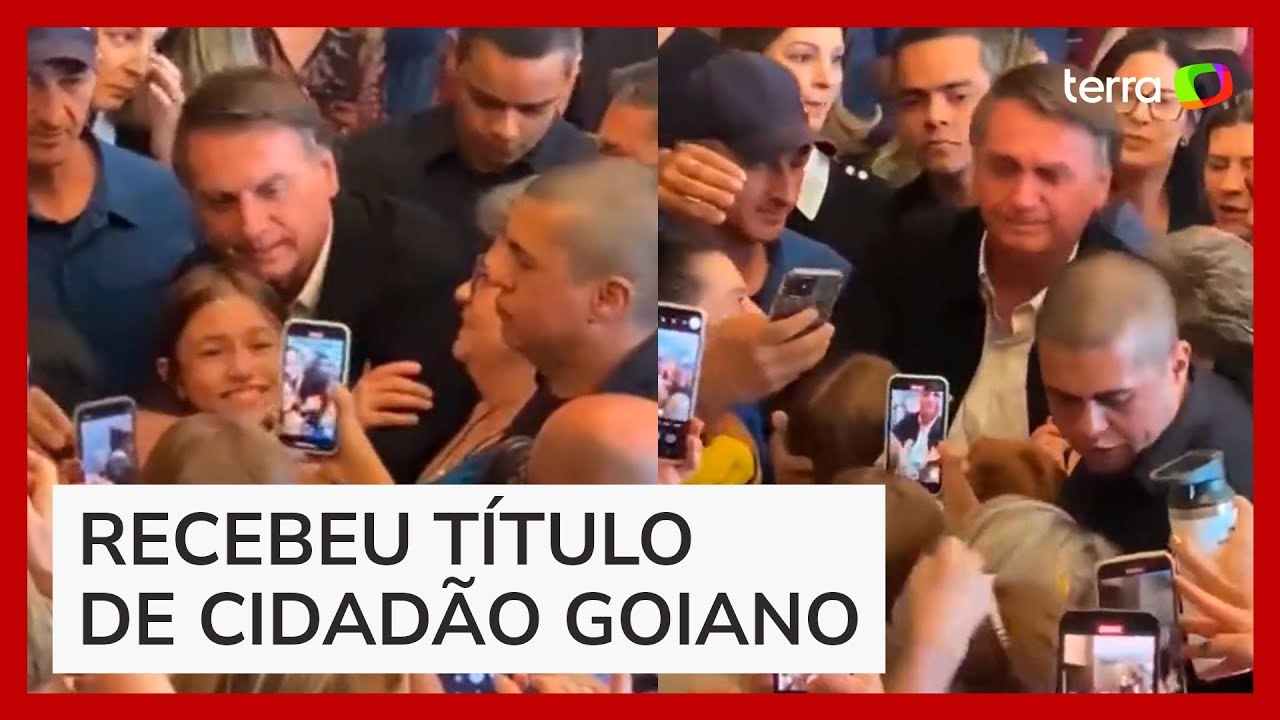 Bolsonaro aparece chorando em encontro com apoiadores em Goiás