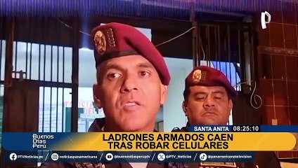 Santa Anita: capturan a dos delincuentes acusados de robar celulares en la madrugada