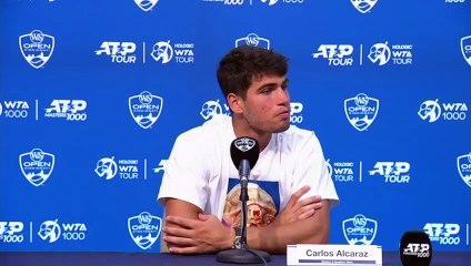 ATP - Cincinnati 2023 - Carlos Alcaraz : "For me, it's great that Novak Djokovic knows that every time he goes to play against me, it reminds him of Rafael Nadal or the best"