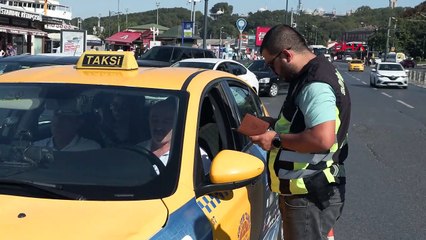 Eminönü'nde Taksicilere Denetim Yapıldı