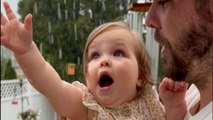 Toddler has a heartfelt reaction to seeing rain for the first time in her life