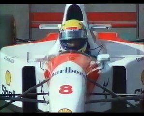 F1 GP Japon 1993 TF1 MERCI Mr IRVINE de la part de Mr SENNA
