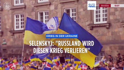 Selenskyj in Kopenhagen: Ukraines Präsident dankbar und siegesgewiss