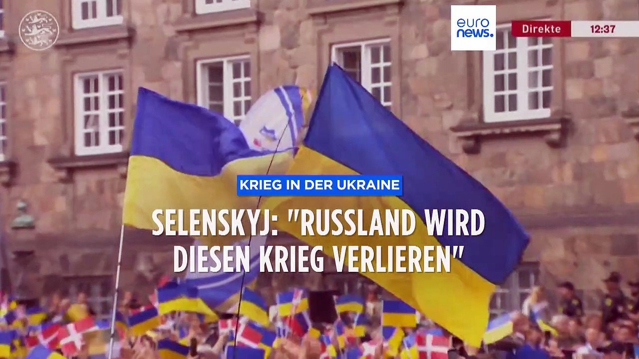 Selenskyj in Kopenhagen: Ukraines Präsident dankbar und siegesgewiss