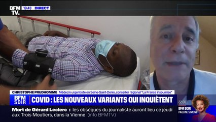 Covid: "Quel que soit l'évènement aujourd'hui, nous manquons de lits de réanimation, d'hospitalisation et de personnel", pour Christophe Prudhomme (médecin urgentiste en Seine-Saint-Denis et conseiller régional LFI)