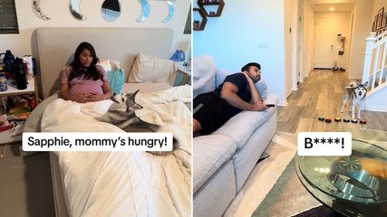 Wife teaches dog how to ‘speak’ to boss husband around