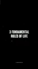 3 Fundamental Rules Of Life - Best Inspirational Speech