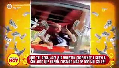 Sheyla Rojas engreda con camioneta de lujo por Sir Winston