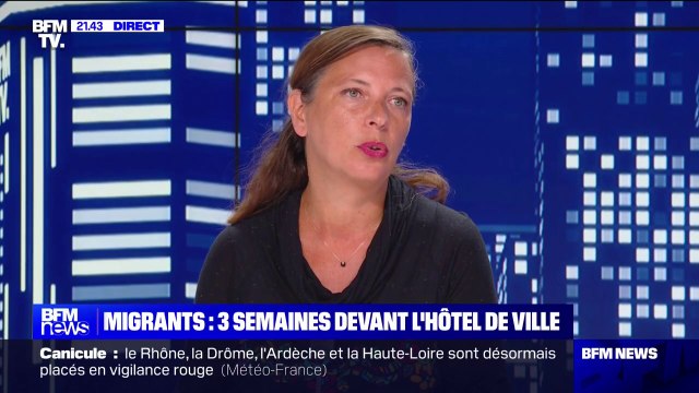 Migrants devant l'Hôtel de ville de Paris: C'est une vraie urgence que l'État mette les moyens à l'hébergement d'urgence , pour Léa Filoche, adjointe à la maire de Paris en charge des solidarités