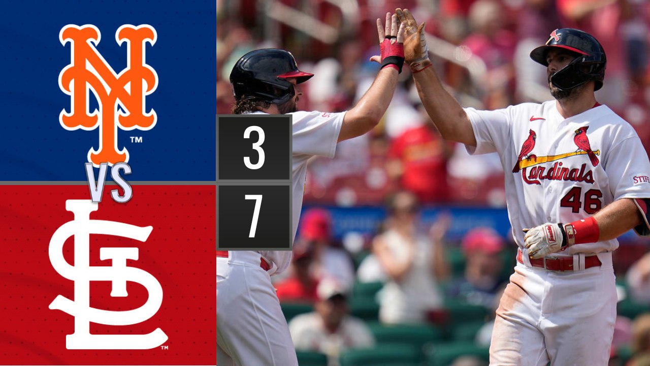 Resumen Mets de Nueva York vs Cardenales de San Luis / MLB 20-08-2023