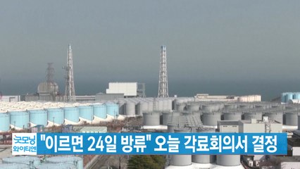 [YTN 실시간뉴스] "이르면 24일 방류" 오늘 각료회의서 결정 / YTN