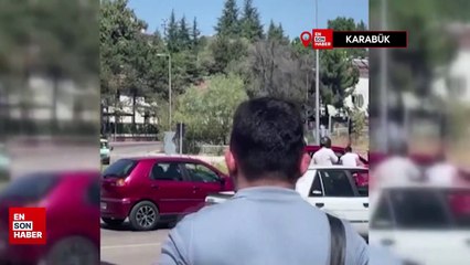 Karabük'te yol verme kavgası