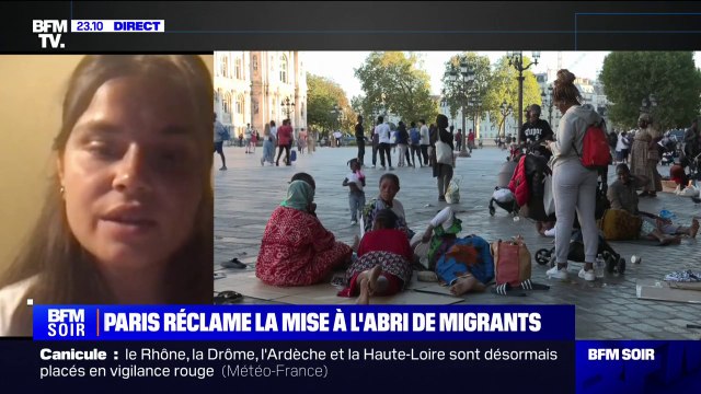 Migrants devant l'Hôtel de ville de Paris: C'est à l'État qu'on demande de faire respecter la loi , explique Océane Marache (coordinatrice pour l'association Utopia 56)