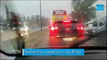 Tormentas y granizo en La Plata