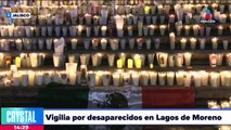 Realizan vigilia por los jóvenes desaparecidos en Lagos de Moreno