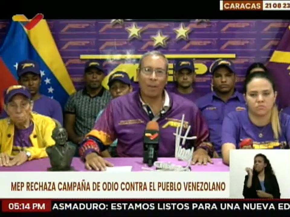MEP rechaza de manera categórica campaña de odio contra el pueblo venezolano