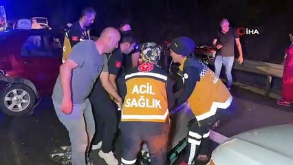 Düzce'de Zincirleme Trafik Kazası: 6 Yaralı
