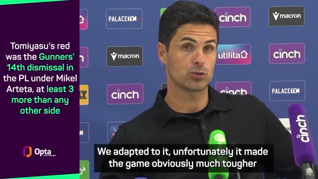 Arteta remains tight-lipped on 'obvious' Tomiyasu dismissal