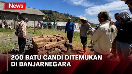 Warga Temukan 200 Batu Candi Berkunci Unik saat Gali Fondasi Rumah di Banjarnegara