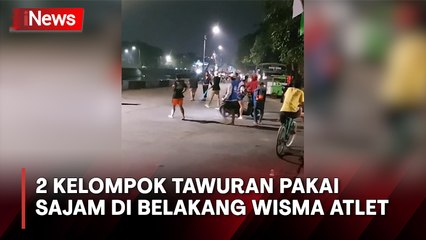 Viral! 2 Kelompok Tawuran Pakai Sajam di Belakang Wisma Atlet, 1 Remaja jadi Tersangka