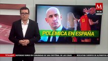 Luis Rubiales pide disculpas tras polémica de beso a Jennifer Hermoso