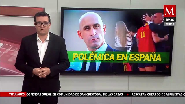 Luis Rubiales pide disculpas tras polémica de beso a Jennifer Hermoso