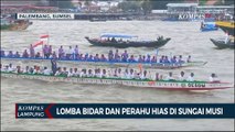 Meriahkan 17-an! Lomba Bidar dan Perahu Hias di Sungai Musi