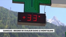 Canicule : le Mont-Blanc n'est pas épargné par la chaleur
