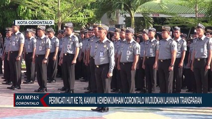Peringati HUT Ke-78, Kanwil Kemenkumham Gorontalo Wujudkan Layanan Transparan