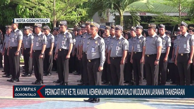 Peringati HUT Ke-78, Kanwil Kemenkumham Gorontalo Wujudkan Layanan Transparan