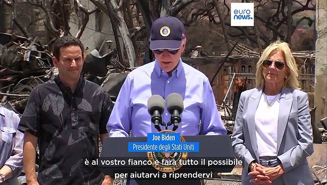 Incendi alle Hawaii, Joe Biden visita Maui: Il Paese è in lutto con voi
