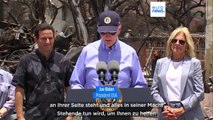 Trost und Wiederaufbau: Biden besucht nach Feuerkatastrophe die Insel Maui