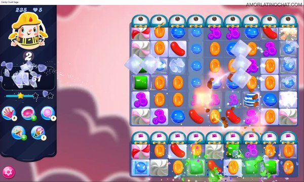 Candy Crush Saga Level fail dificil pasar el nivel nivel 235 en candy chush jugando juego game