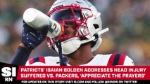Patriots' Isaiah Bolden Addresses Head Injury