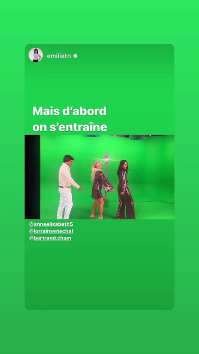 Ils n'hésitent d'ailleurs pas à donner de leur personne en tentant des petites danses...Anne-Elisabeth Lemoine et Bertrand Chameroy s'amusent sur Instagram.