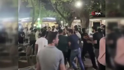Bursa'da meydan muharebesi gibi kavga