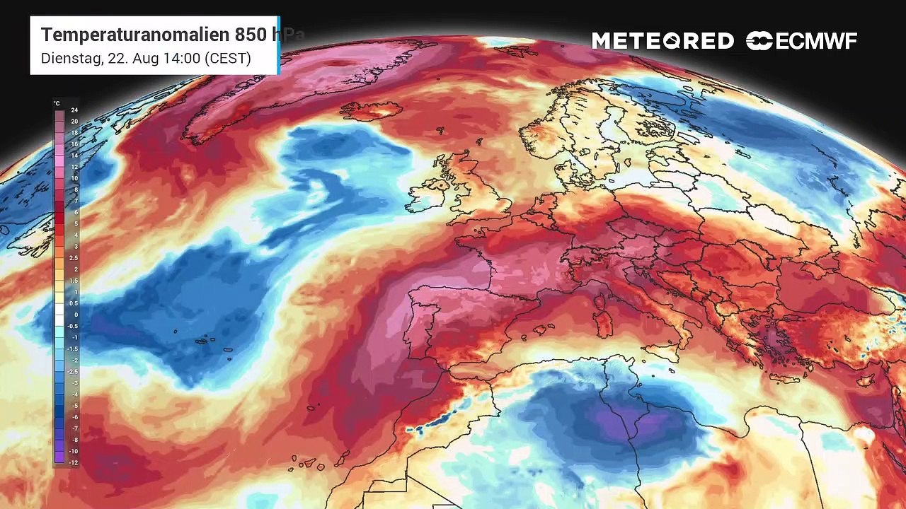 Weiterhin ist es in Deutschland für die aktuelle Jahreszeit deutlich zu warm!
