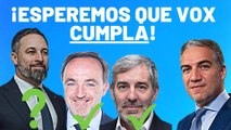 Elías Bendodo: “Esperemos que Vox cumpla como lo ha hecho UPN y Coalición Canarias”