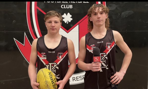 Hampden under 16 footy grand final: Koroit co-captains
