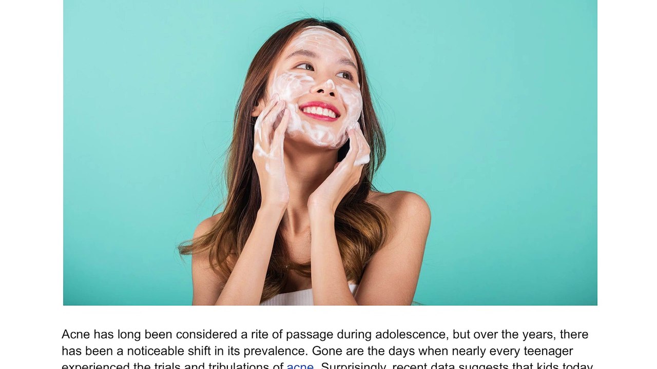 The Vanishing Act of Acne - Why Kids Don't Have Acne Anymore - nowmedical