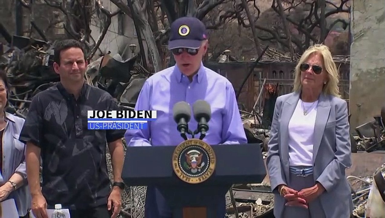 Biden besucht Hawaii nach Brandkatastrophe und sagt Hilfen zu